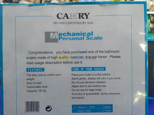 PESE PERSONNE MECANIQUE BR9709 CAMRY 
