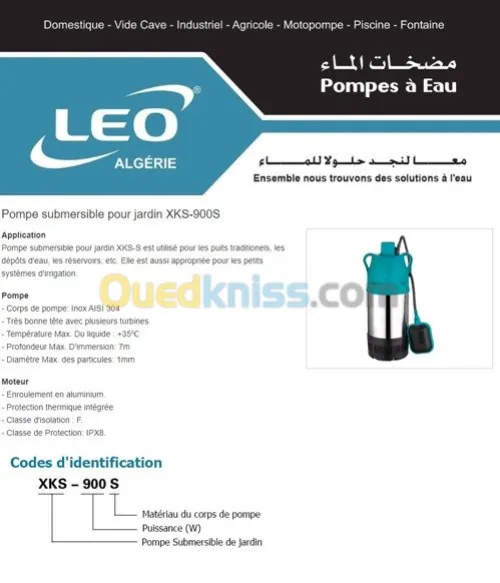 Pompe submersible pour arrosage - LEO