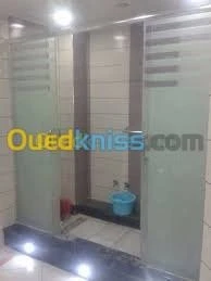 cabine vitrine en verre tremp