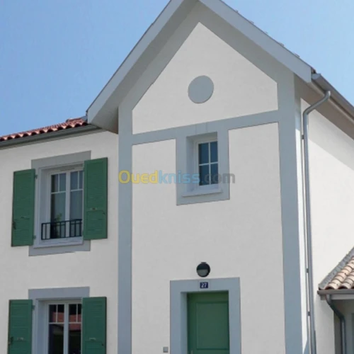 Façade monocouche et carleur  faïence