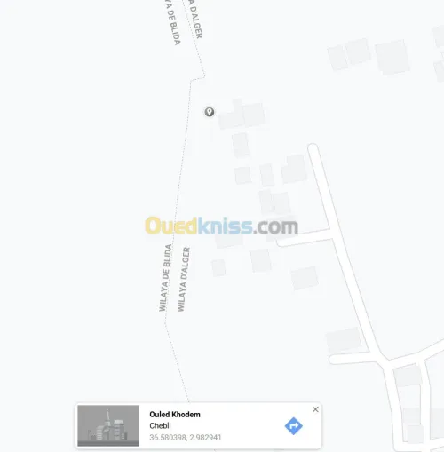 Vente Terrain Blida Chebli