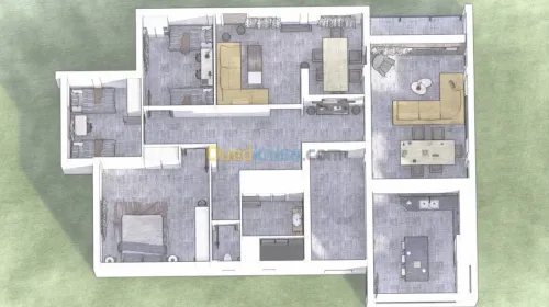 separation appartement et plan villa 