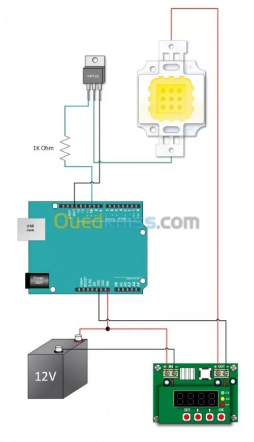 LED 10W blanc /blanc chaud /rouge /ver