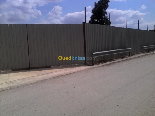 Clôture grillage et panneaux