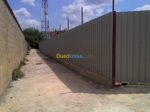 Clôture grillage et panneaux