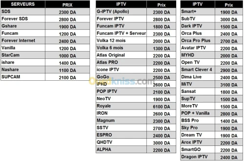 تجديد السيرفيرات و IPTV باسعار خيالية.