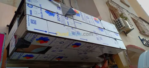 Montage alucobonde et verre trempe