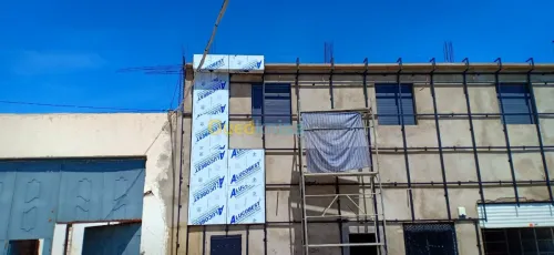 Montage alucobonde et verre trempe