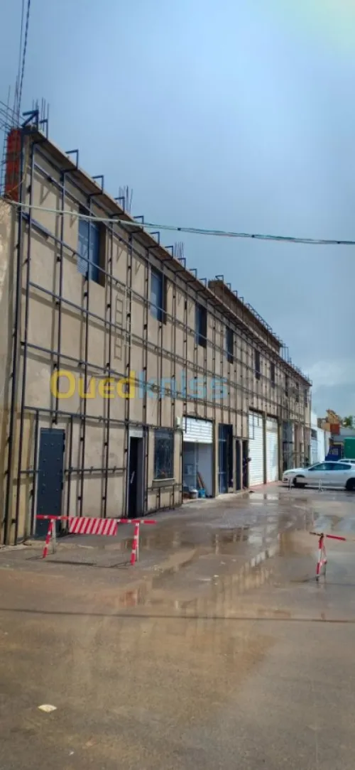 Montage alucobonde et verre trempe