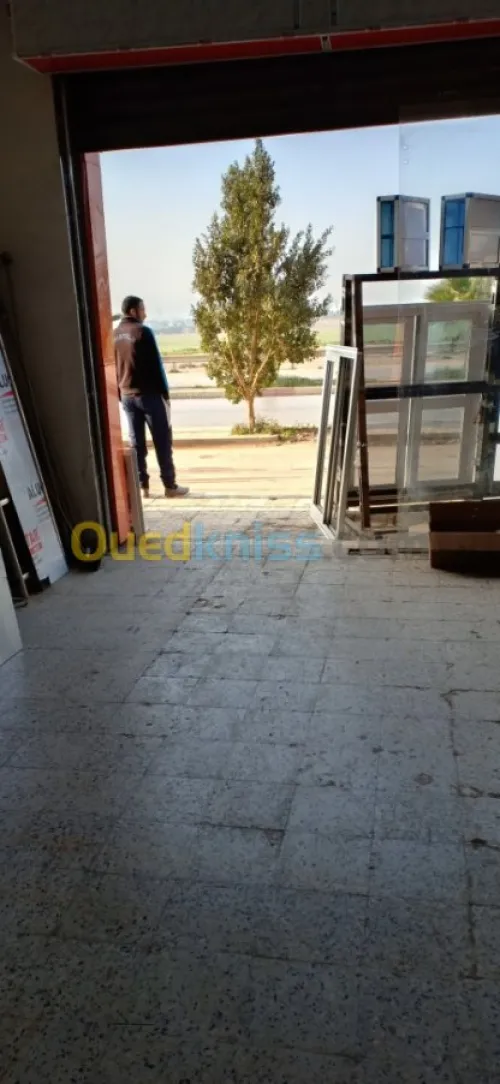 Montage alucobonde et verre trempe