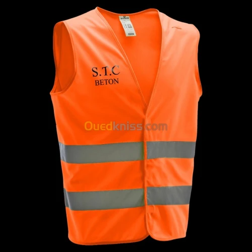 Flocage sur gilet de chantier