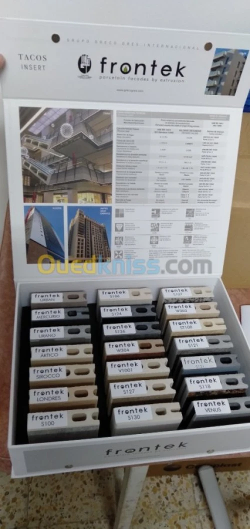 Habillage façade ventilée porcelaine "FRONTEK"