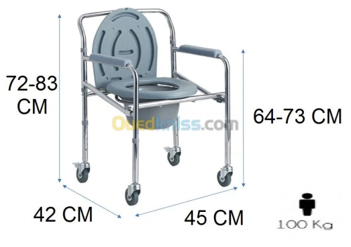 Chaise garde-robe pliable sur roues