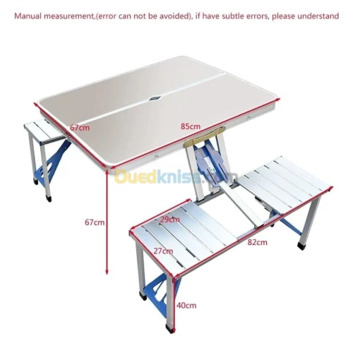 Table Pliante extérieure Chaise de Cam