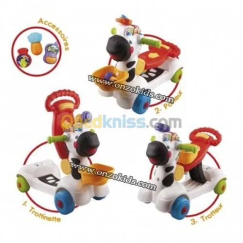 Trottino mon zèbre rigolo bleu- VTECH