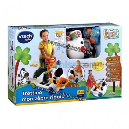 Trottino mon zèbre rigolo bleu- VTECH