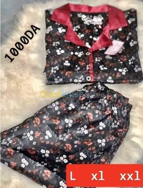 Pyjamas satin soldé 1000DA