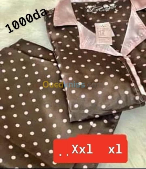 Pyjamas satin soldé 1000DA