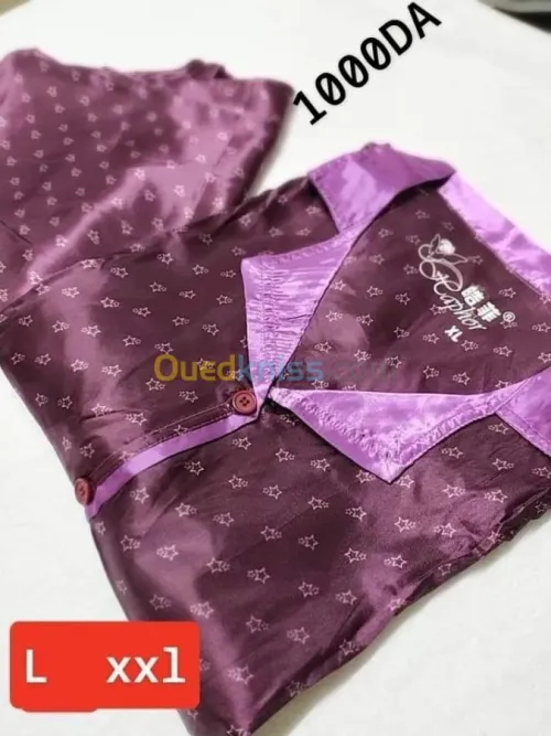 Pyjamas satin soldé 1000DA