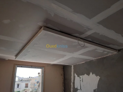 AQUAPANEL / PLACOPLATRE/ PEINTURE 