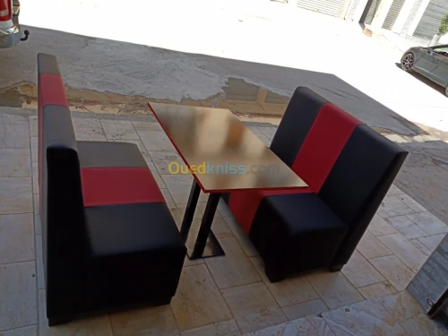 Banquette et fauteuils deux places