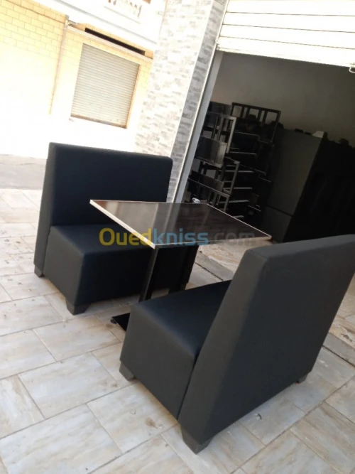 Banquette et fauteuils deux places