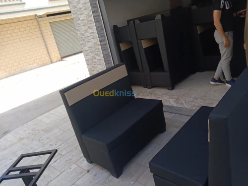 Banquette et fauteuils deux places