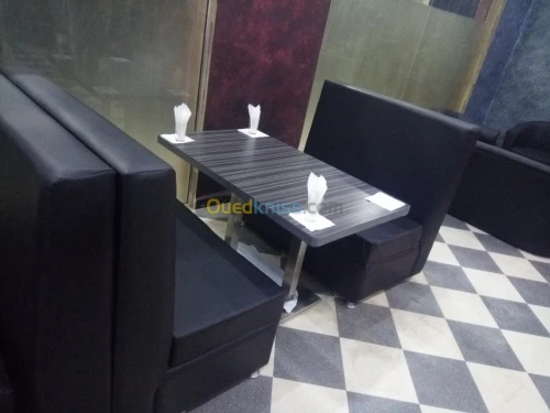 Banquette et fauteuils deux places