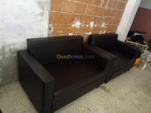 Banquette et fauteuils deux places