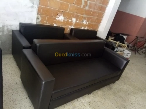 Banquette et fauteuils deux places