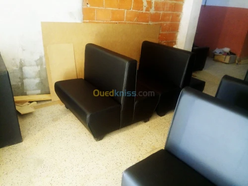 Banquette et fauteuils deux places