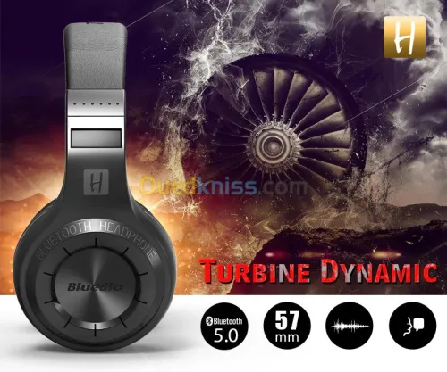 Casque sans-fil bluetooth Bluedio H Turbine rechargeable