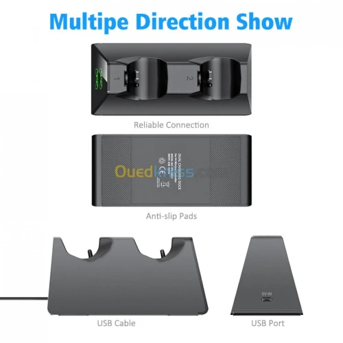 Dual Charging Dock Station de charge double chargeur DOBE pour Manette PS4