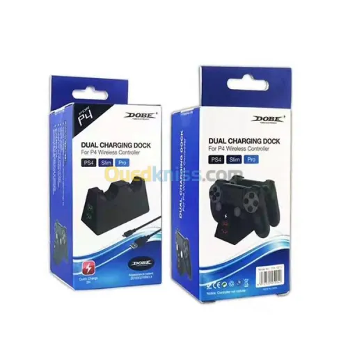 Dual Charging Dock Station de charge double chargeur DOBE pour Manette PS4