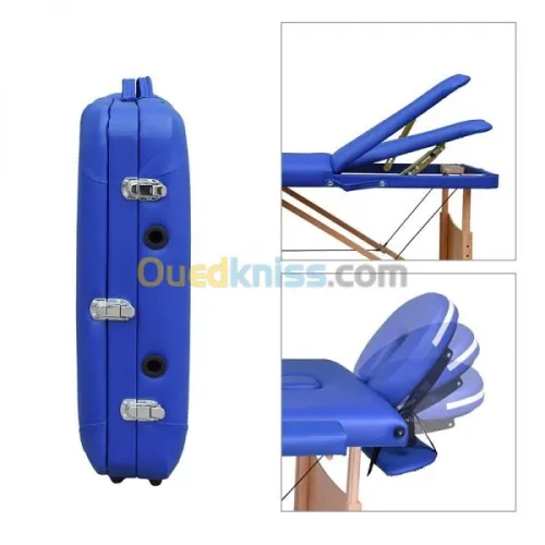 TABLE DE MASSAGE PLIABLE EN BOIS 3 SECTIONS