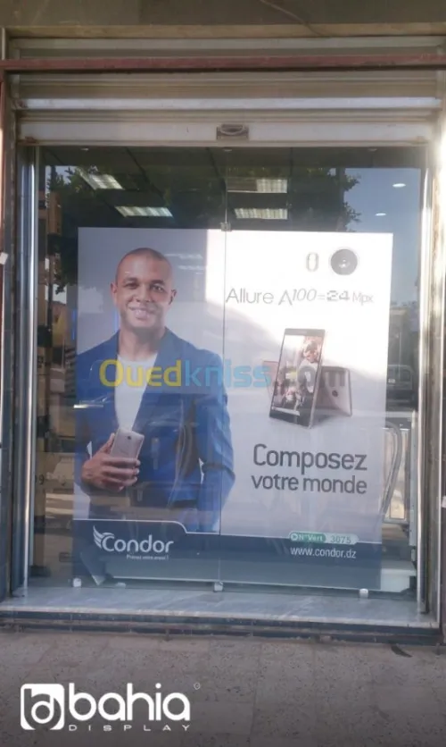 habillage vitrine et décoration façade