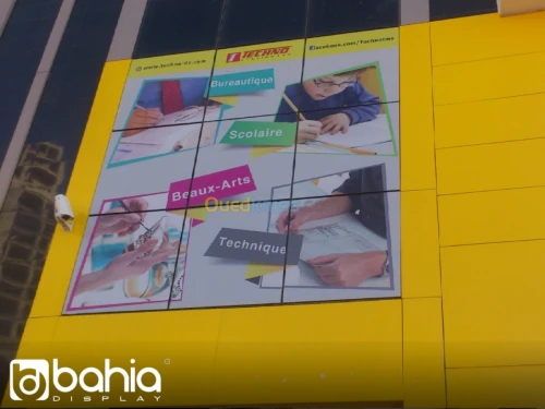 habillage vitrine et décoration façade