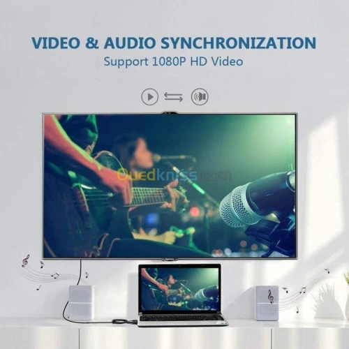 Adaptateur & Cable HDMI To VGA 