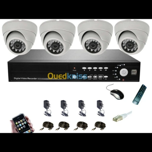 Caméra de surveillance(fournitures et pose)