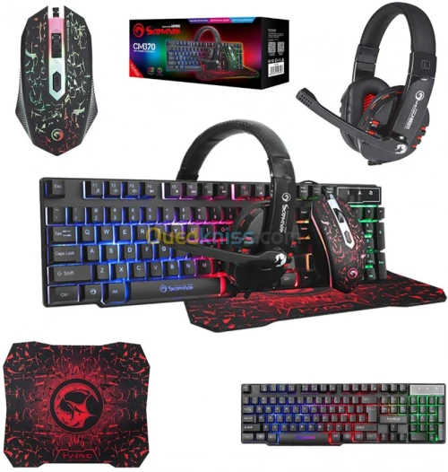 Kit Gaming Scorpion Marvo CM370 4 en 1