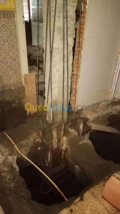Renforcement et chemisage en beton
