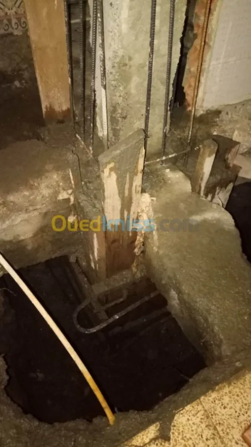 Renforcement et chemisage en beton