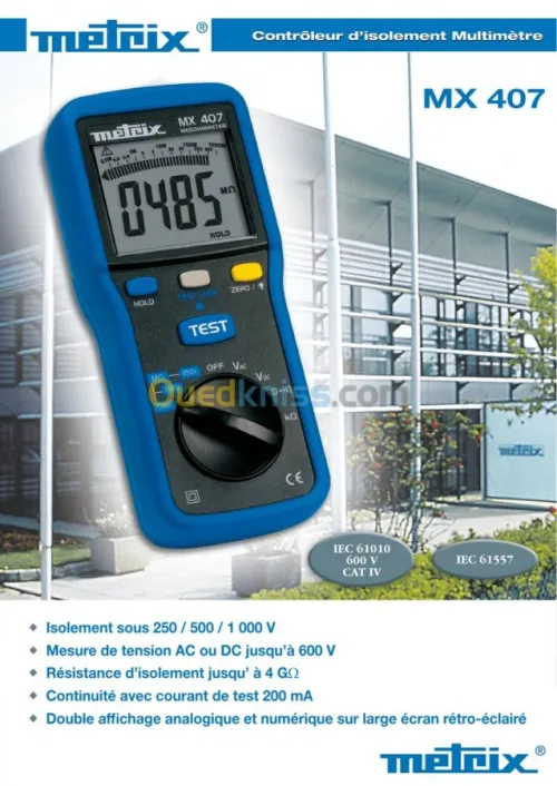 Contrôleur d'isolement MX 407