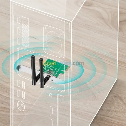 Carte réseau sans-fil Wi-Fi PCI Express PCI-E 300Mbps TP-LINK TL-WN881ND