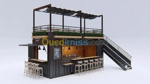 Aménagement containers restaurants