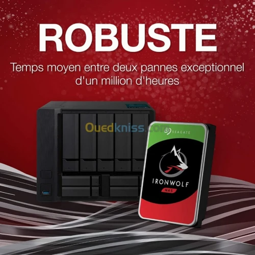 Disque Seagate IronWolf NAS - 6Tb - 3.5" SATA - Red -