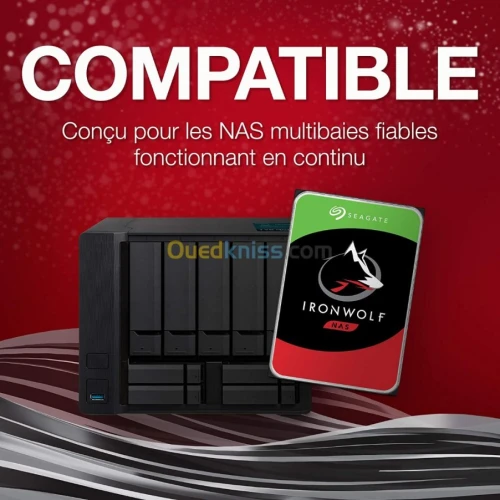 Disque Seagate IronWolf NAS - 6Tb - 3.5" SATA - Red -