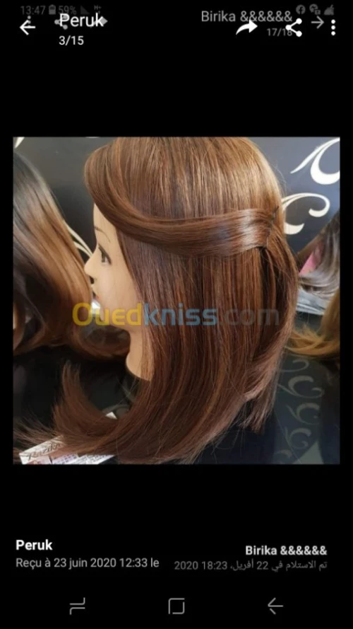          perruque semi Natral