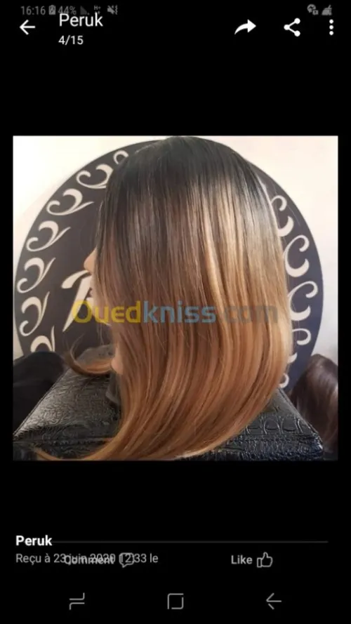          perruque semi Natral