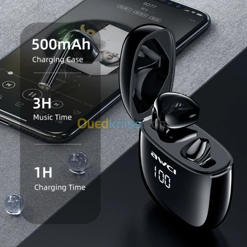 Ecouteur Earbuds Sans-fil Bluetooth 5.0 AWEI TWS T28P